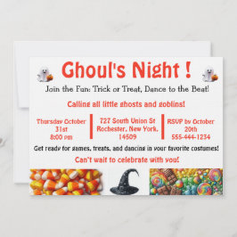 Kinder Halloween Party Invitation Kaart