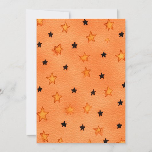 Kinder Halloween Party Schattigee Spooky Invitatio Kaart (Achterkant)