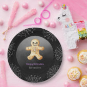 Kinder Halloween Party Skeleton Zwart Papier Papieren Bordje (Feest)