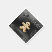 Kinder Halloween Party Skeleton Zwart Papier Servet (Hoek)