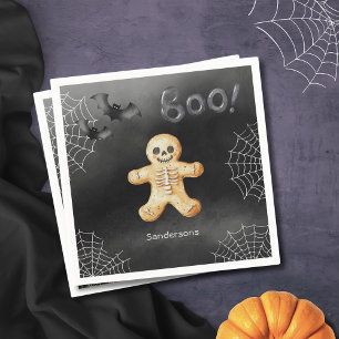 Kinder Halloween Party Skeleton Zwart Papier Servet