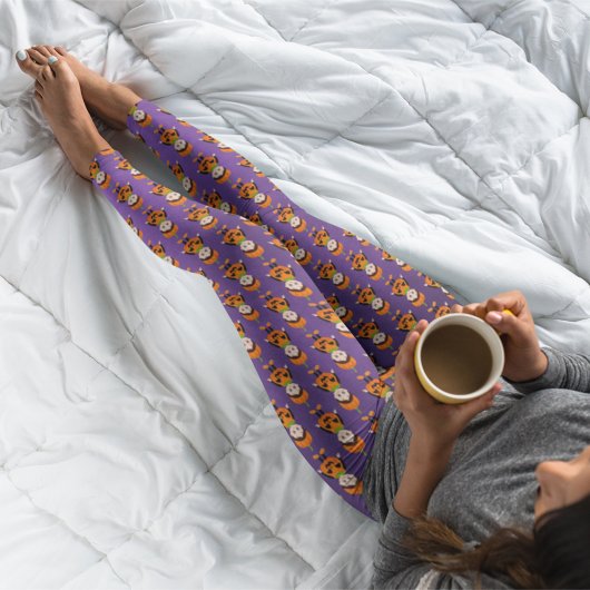 Kinder Halloween pompoen kostuum Leggings