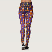 Kinder Halloween pompoen kostuum Leggings (Achterkant)