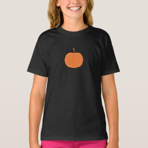 Kinder halloween/pompoen T-Shirt