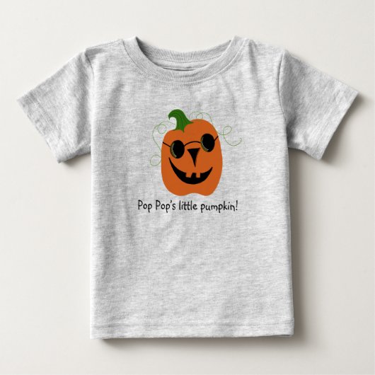 Kinder Halloween Pop Pop Little Pumpkin T-Shirt (Voorkant)