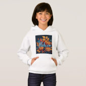 Kinder Halloween Pullover Hoodie wit (Voorkant volledig)