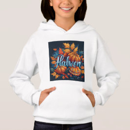 Kinder Halloween Pullover Hoodie wit