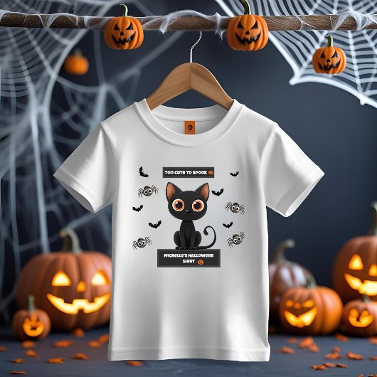 Kinder Halloween Shirt – Spooky Schattigee Zwarte 