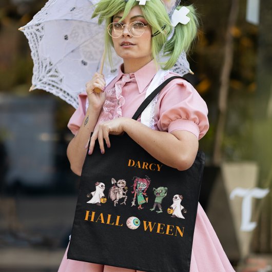 Kinder halloween spooky crossbody tas