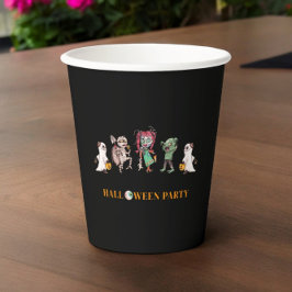 Kinder halloween spooky papier Bord Papieren Bekers