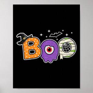 Kinder Halloween Spooky Seizoen Pompoen Peuter Jon Poster