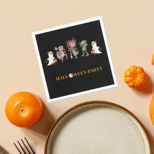 Kinder halloween spooky servet