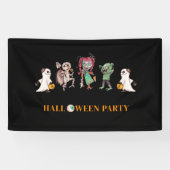 Kinder halloween spooky spandoek (Horizontaal)