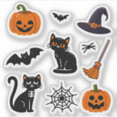 Kinder Halloween Sticker Set (Voorkant)