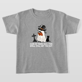 Kinder Halloween T-Shirt – Grappige Geest Spreuk