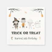 Kinder Halloween Trick or treat Servet (Voorkant)