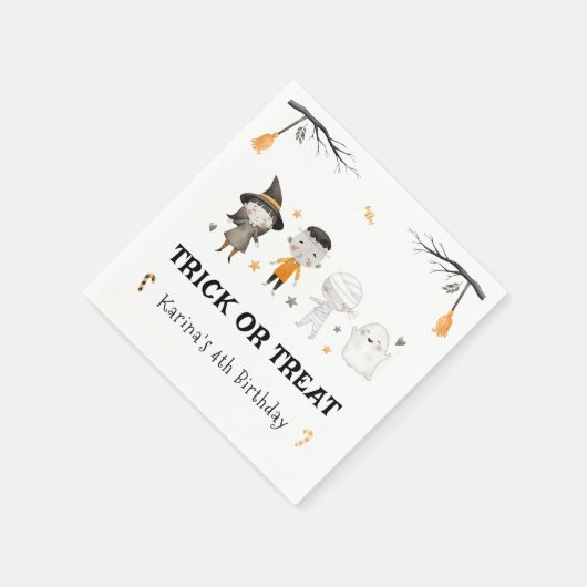 Kinder Halloween Trick or treat Servet (Hoek)