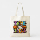 Kinder Halloween Trick or treat Tote Bag (Achterkant)