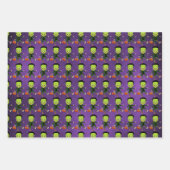 Kinder Halloween vampier, pompoen en Frankenstein Inpakpapier Vel (Voorkant 2)