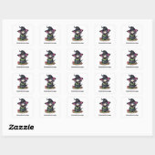 Kinder Halloween Vierkante Sticker (Vel)