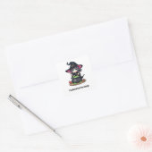 Kinder Halloween Vierkante Sticker (Envelop)