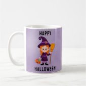 Kinder 'Halloween Witch Custom Name Koffiemok (Links)