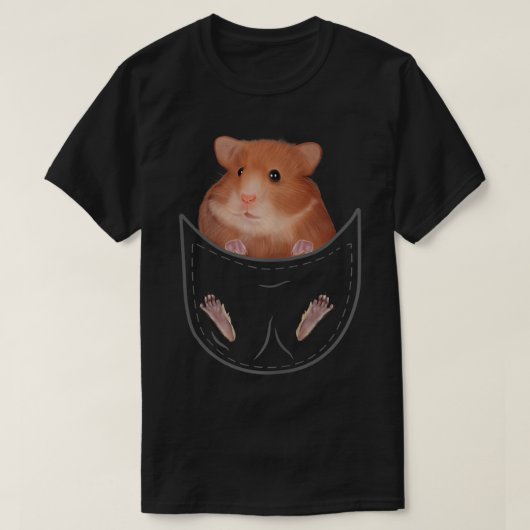 Kinder hamster Clothes Pocket Animal Outfit Gift H T-shirt (Design voorkant)