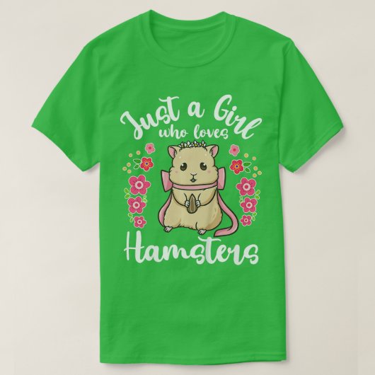 Kinder hamster gewoon een meisje die houdt van ham t-shirt (Design voorkant)