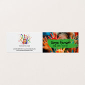 Kinder hand schilderen | Ambachten Visitekaartje (Buitenkant ongevouwen)