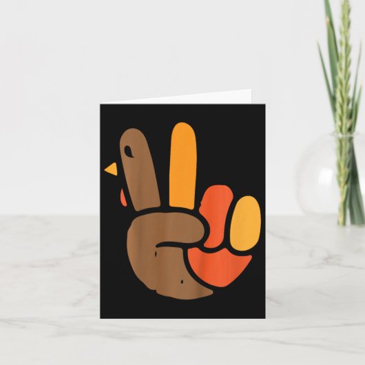 Kinder-hand-Thanksgiving-dag-poolsymbool Kaart (Voorkant)