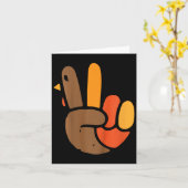 Kinder-hand-Thanksgiving-dag-poolsymbool Kaart (Gele Bloem)