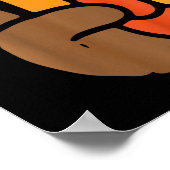 Kinder-hand-Thanksgiving-dag-poolsymbool Poster (Hoek)