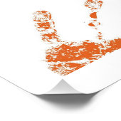 Kinder handafdrukken in verf poster (Hoek)