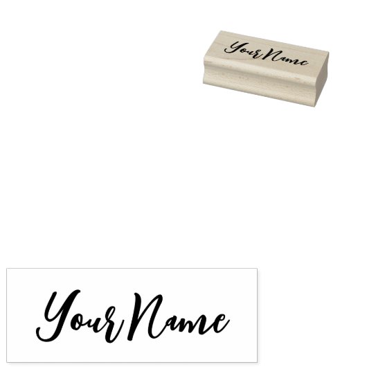 Kinder handgeschreven aangepaste naamscript rubberstempel (Gestempeld)