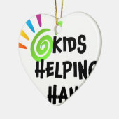 Kinder handitems keramisch ornament (Links)