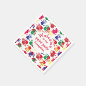 Kinder handmatige Prints Servet (Hoek)