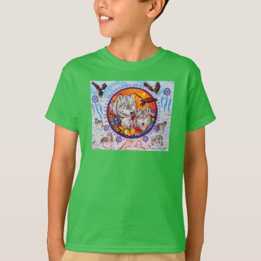 Kinder Hanes ComfortBlend® sweater T-shirt (Voorkant)