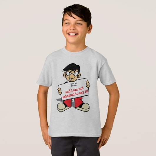 Kinder Hanes TAGLESS® T-shirt (Voorkant volledig)