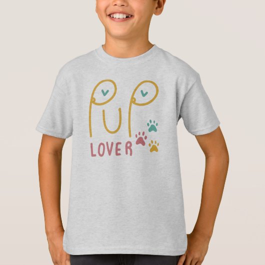 Kinder Hanes TAGLESS® T-shirt (Voorkant)