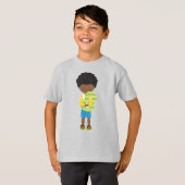 Kinder Hanes TAGLESS® T-shirt (Voorkant volledig)