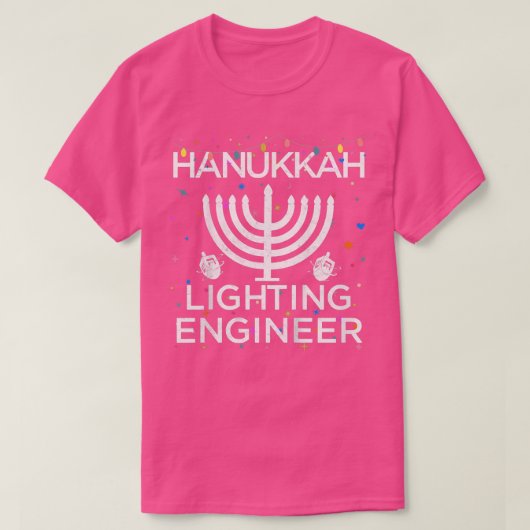 Kinder Hanukkah Lighting Engineer Jewish Menorah L T-shirt (Design voorkant)