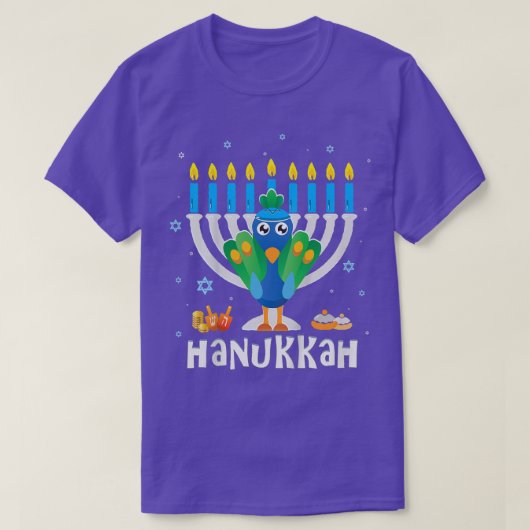 Kinder Hanukkah Pajamas voor kinderen Jonge meisje T-shirt (Design voorkant)