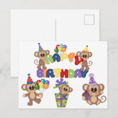 Kinder Happy Birthday Briefkaart (Voorkant / Achterkant)