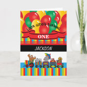 Kinder Happy Birthday | Circus Fun Kaart (Voorkant)