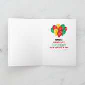 Kinder Happy Birthday | Circus Fun Kaart (Binnen)