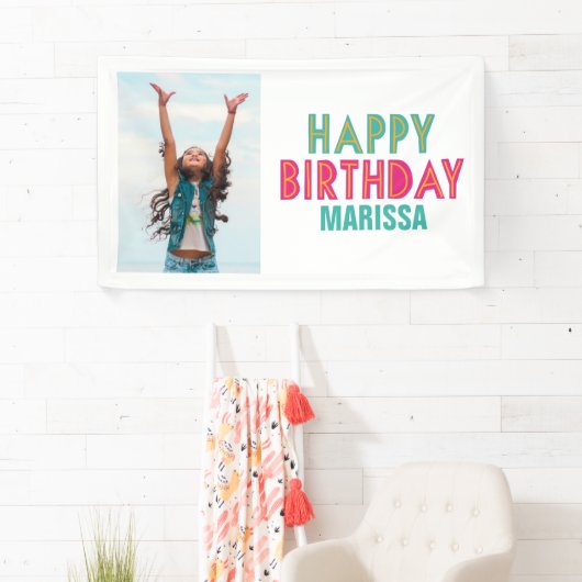 Kinder Happy Birthday-foto Spandoek (Insitu)