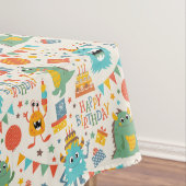 Kinder Happy Birthday Monsters Tafelkleed (Voorbeeld)