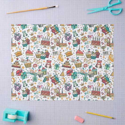 Kinder Happy Birthday Tissuepapier (Craft)