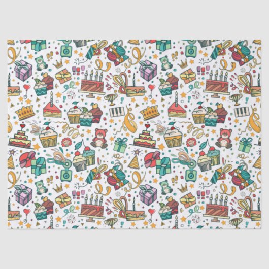 Kinder Happy Birthday Tissuepapier (Voorkant)