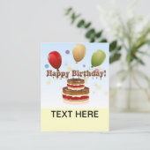 Kinder Happy Birthday Uitnodigingen (Staand voorkant)